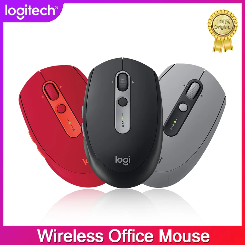 

Logitech M590 Wireless Mute Mouse 2.4GHz Unifying Dual Mode 1000 DPI Multi-Device Optical Silent For Office Mouse PC