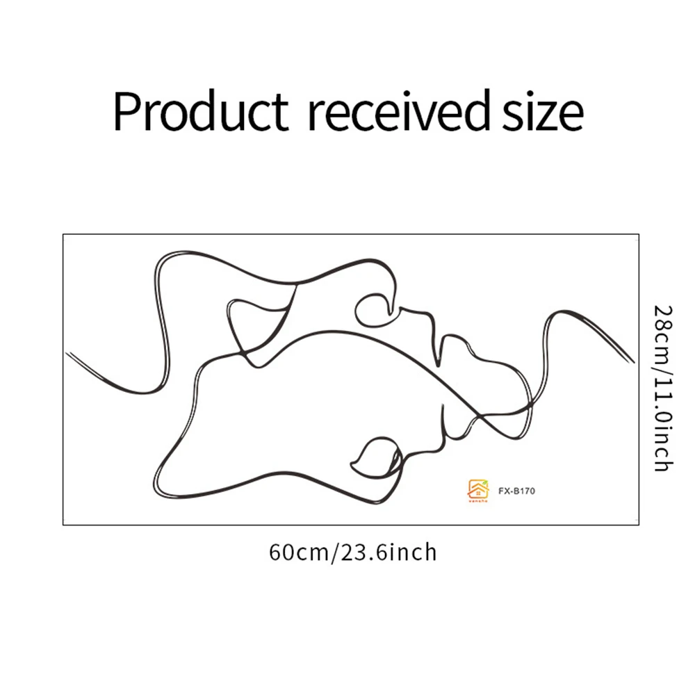 Минималистичные настенные Переводные картинки с изображением линий пар для