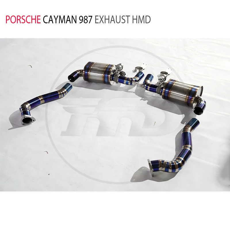 

HMD Titanium Alloy Exhaust Assembly for Porsche 987.2 3.4L Car Accessories Electronic Valve Muffler