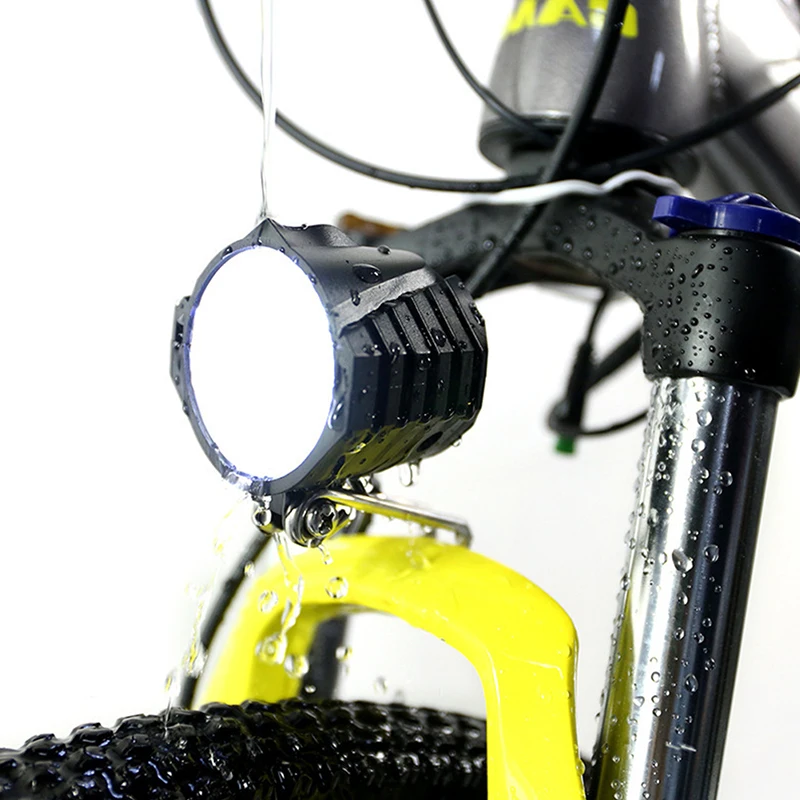 

Велосипедный звуковой сигнал, электронный велосипед, 4 лампочки, фара 12 Вт, водонепроницаемый звуковой сигнал 2 в 1 и фонарик для велосипеда с переключателем