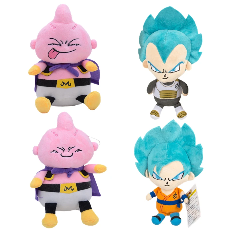 

20 см Аниме Драконий жемчуг Z Goku Saiyan Vegeta Saiyan Majin Buu Мультяшные плюшевые игрушки куклы кавайная фигурка модель кулон подарок для детей