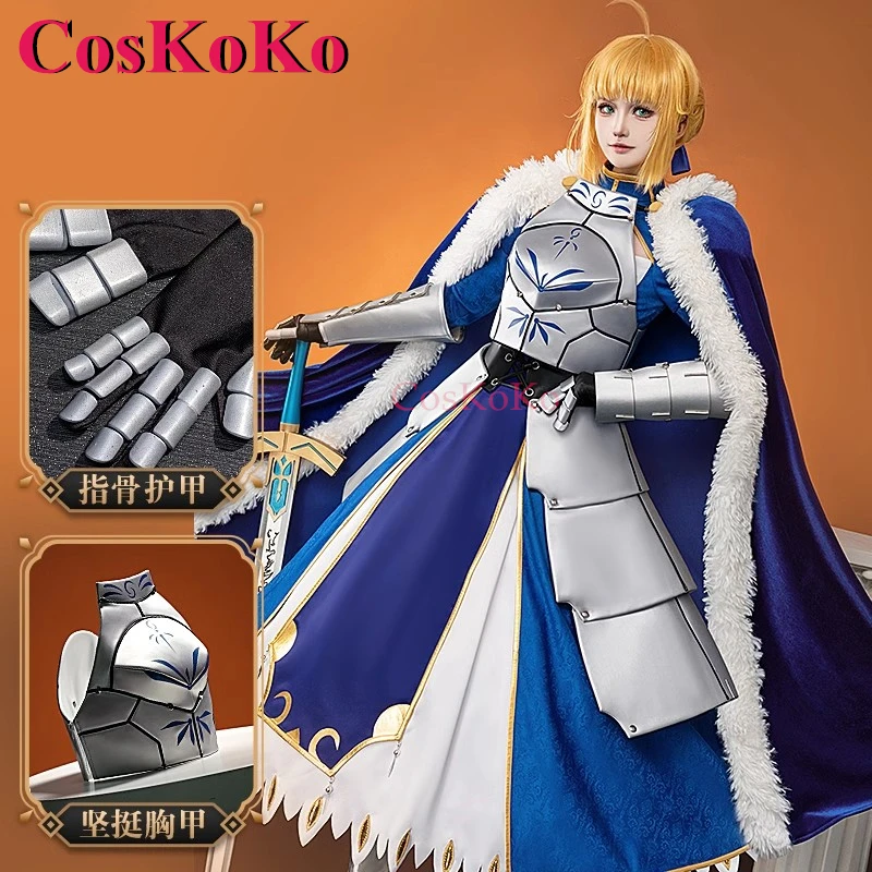 CosKoKo Altria Pendragon косплей игра Fate/большой заказ костюм саблей модная Униформа платье