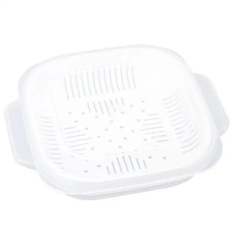 

Colander Bowl For Rice Muti-Use Rice Sub-Packing And Heating Storage Box With Lid Food Storage Containers -In Steaming Tray