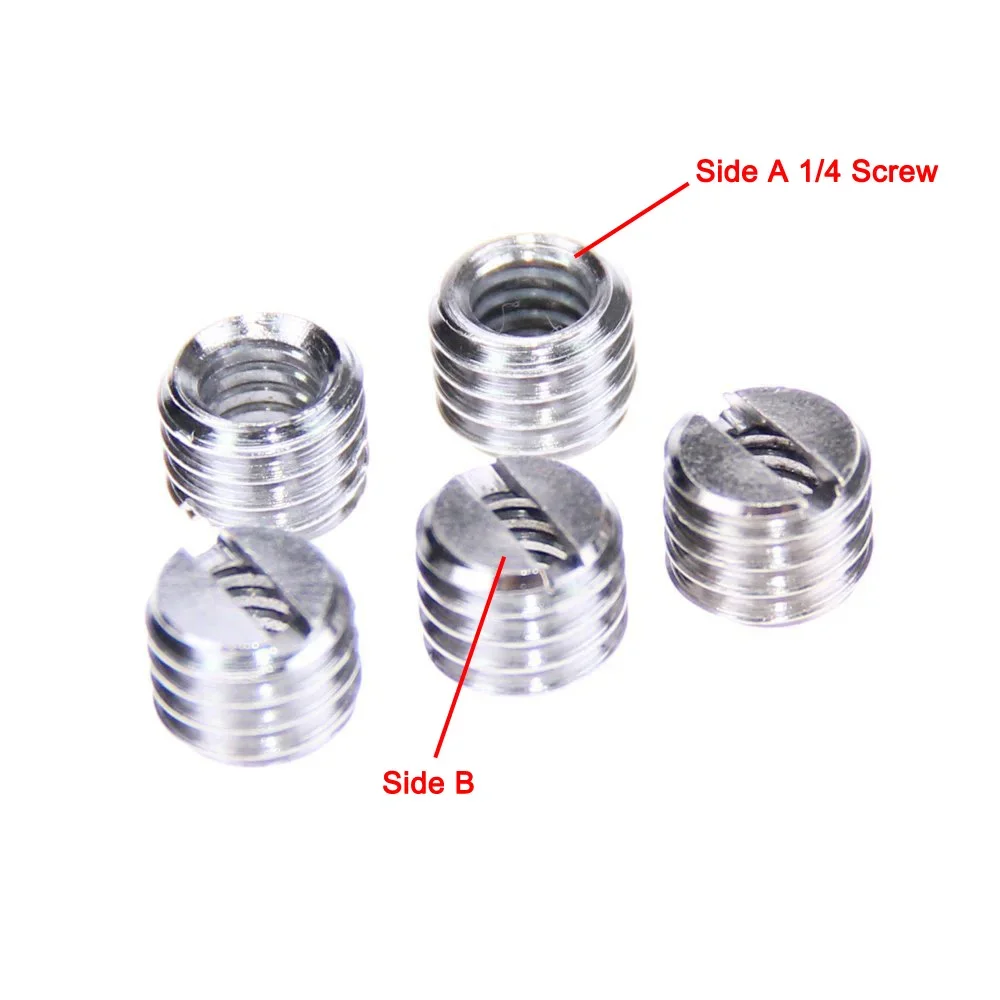 

1/4" to 3/8" Thread Camera Convert Converting Screw for Quick Releases