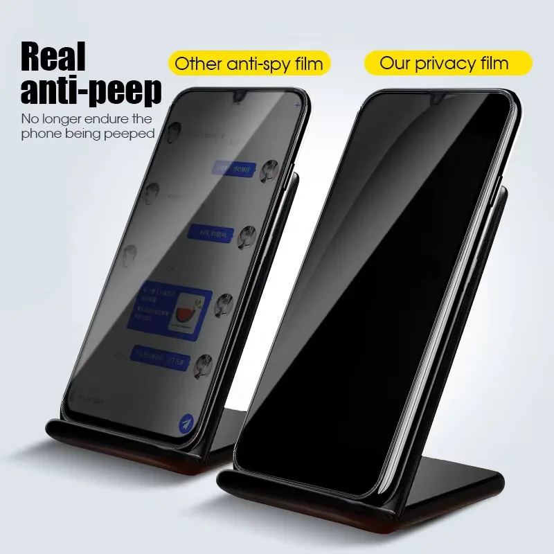Антишпионское стекло для OPPO A83 A3s F7 A5 A12E R5 A17 A17K A16 A16K C20 C21 C21Y Realme 8i 8s 8 Pro 7i 6i 6 5i 5s 5 1-4 шт.