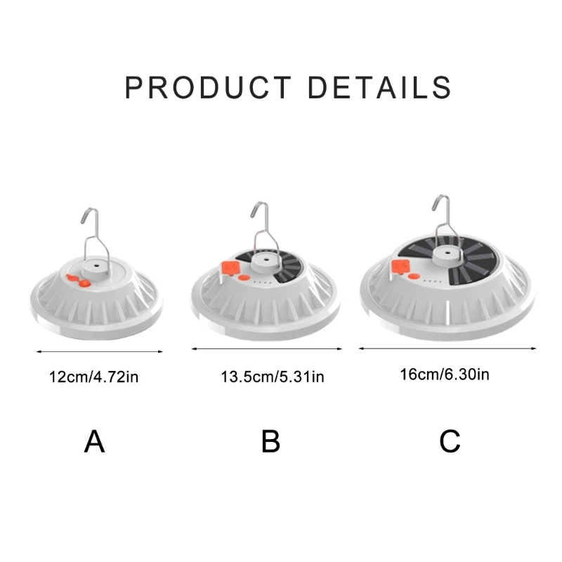 A9LD светодиодный светильник для палатки на открытом воздухе солнечной энергии