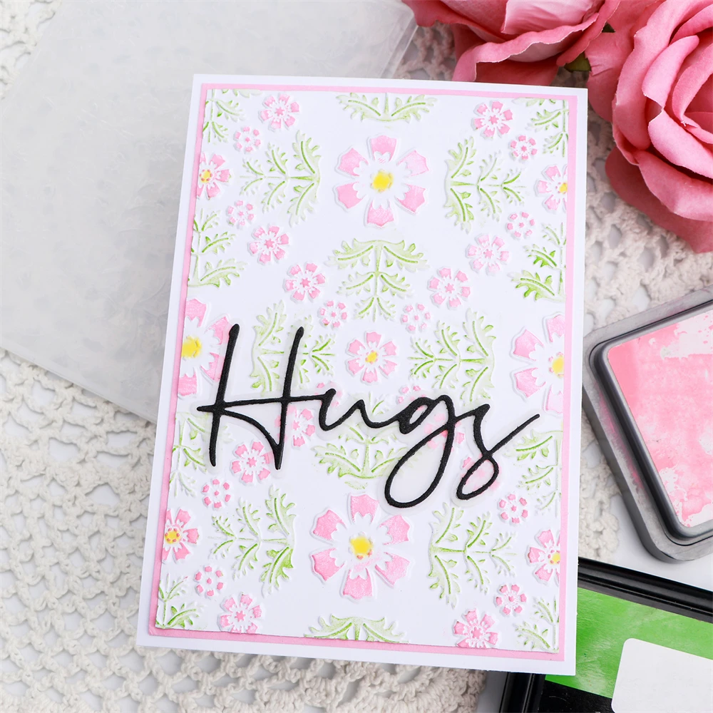 Осенние лесные сосны фоновая папка с 3D-тиснением для добавления многоуровневых