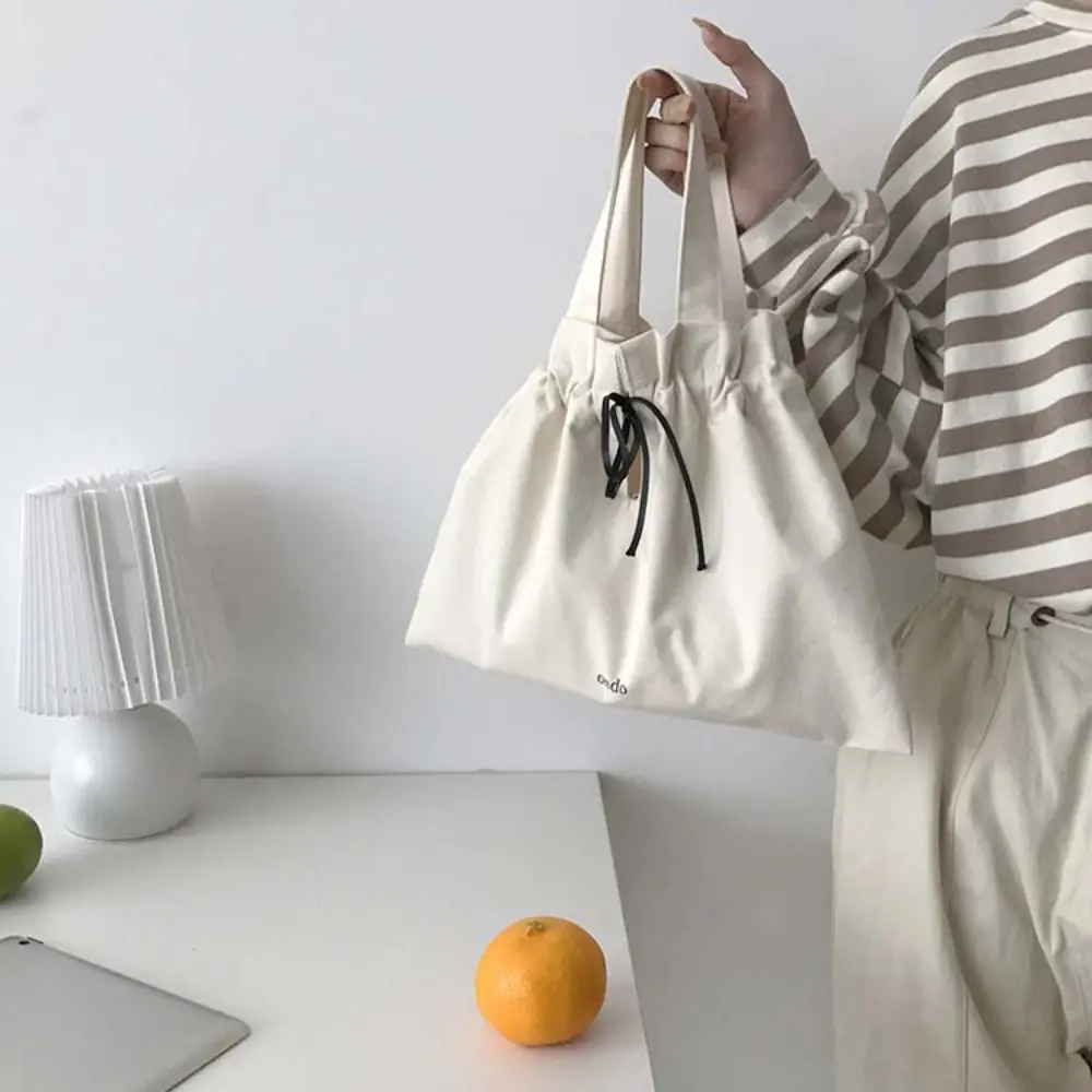 Многоразовая белая сумка на запястье с принтом шнурке корейский стиль весенняя