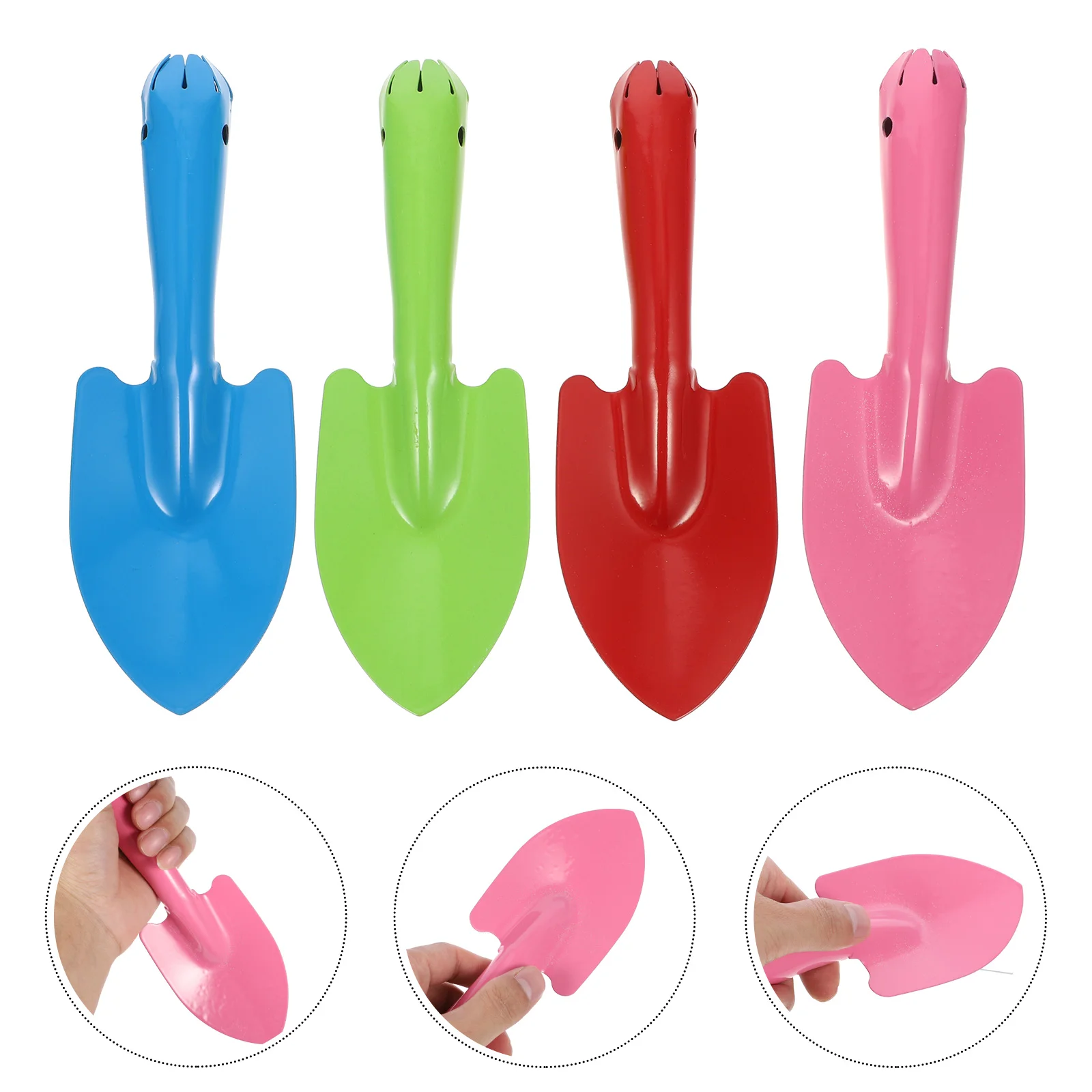 

4 шт. садовые лопаты для детей, металлические ручные лопаты для детей