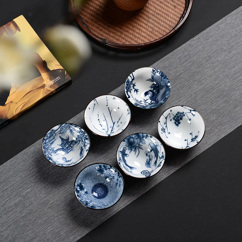 

Outdoor Original Tea Cup Luxury Premium Top Vintage Chinese Style Tea Cup Ceramic Traditional Juego De Te Kitchen Accessories