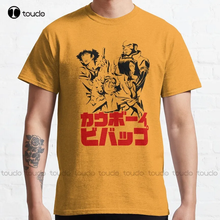 

000 All Cowboy Cowboy Bebop Anime Write Manga Yexart Spike Classic T-Shirt 80S Shirts For Women Custom Aldult Teen Unisex Xs-5Xl