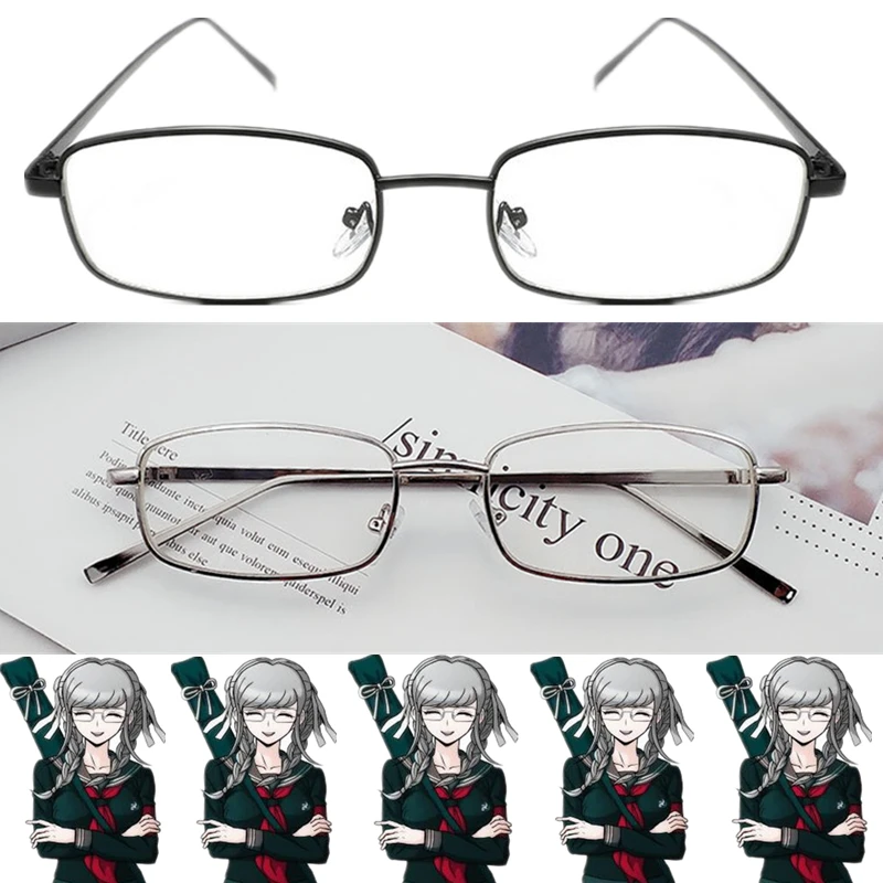 Anime Game Danganronpa Cosplay Peko Pekoyama Women Adult Glasses Eyewear Sunglasses Props Accessories