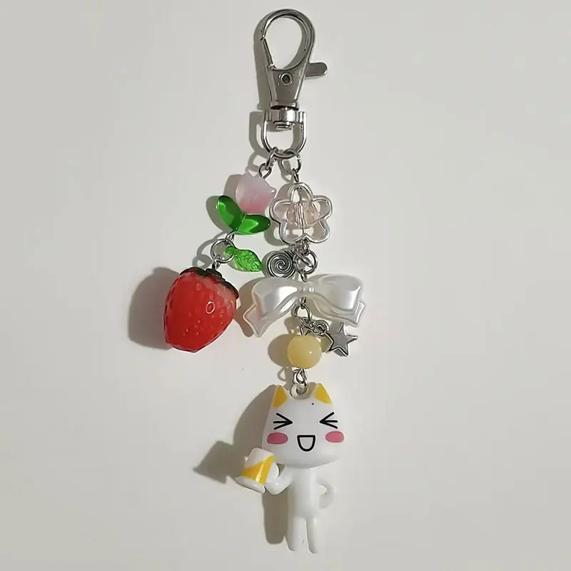 Фото Handmade toro  kuro y2k matching beaded keychain №4