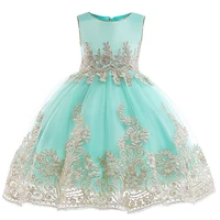 appliques princess dress for girl birthday party dress elegant girls christmas wedding dress evening gown vestidos