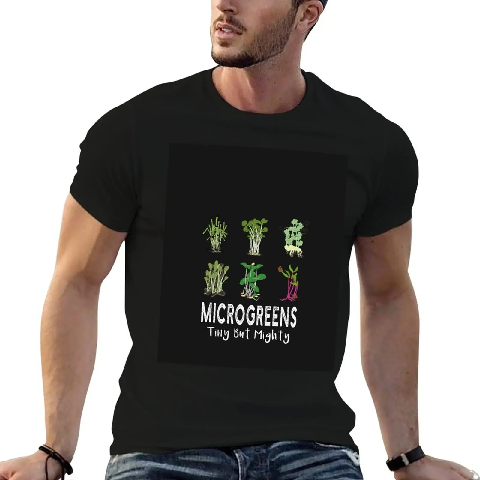Футболка MicroGreens Tiny But Mighty футболки с рисунком рэпера простые заготовки черные для