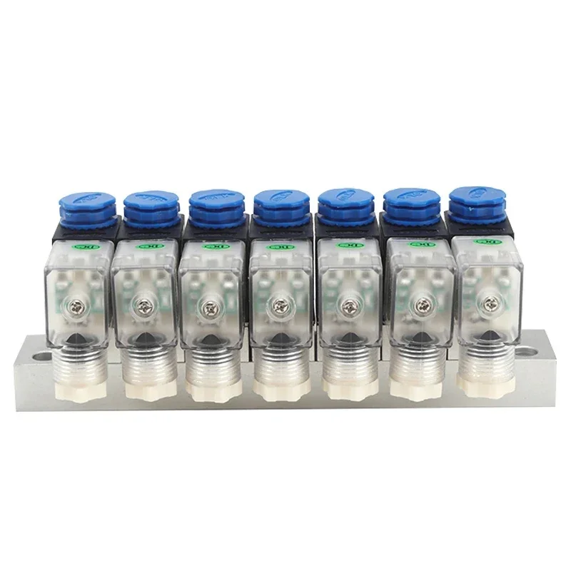 Pneumatic Solenoid Valve 3V1-06-NC 3/2 Way Integrated Control One Input Multiple Output With Busbar DC12V/24V AC110V/220V