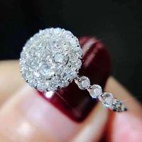 chic female finger rings for wedding engagement delicate design accessories with dazzling zirconia trendy jewelry gift