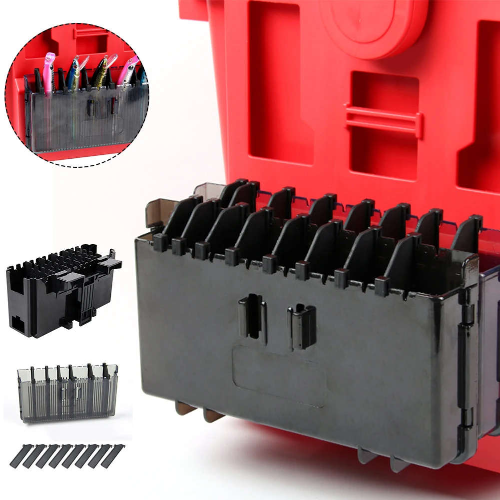 

Коробка для рыболовных снастей, боковое хранилище, дополнительное крепление с фотоэлементами для MEIHO, коробка для снастей, приманка, держат...