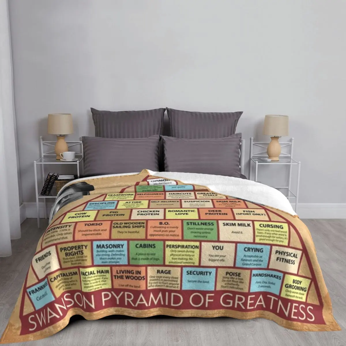 Swanson Пирамида великолепного пледа пушистое одеяло декоративные одеяла