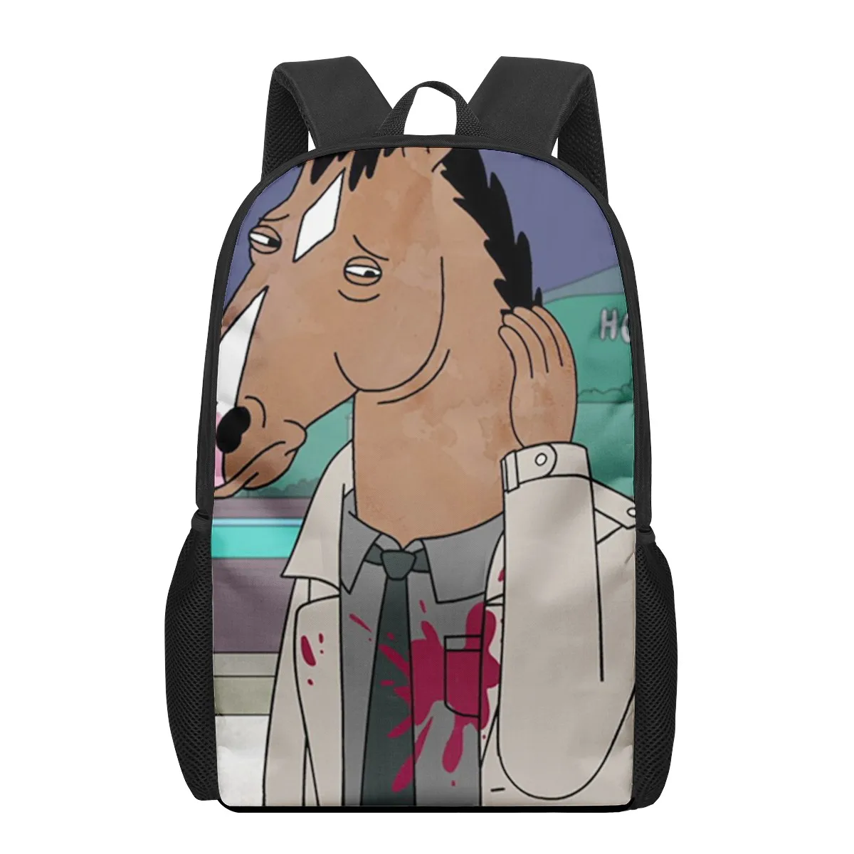 Bo Jack Horseman 3D Pattern School Bag for Children Girls Boys Casual Book Bags Kids Backpack Boys Girls Schoolbags Bagpack