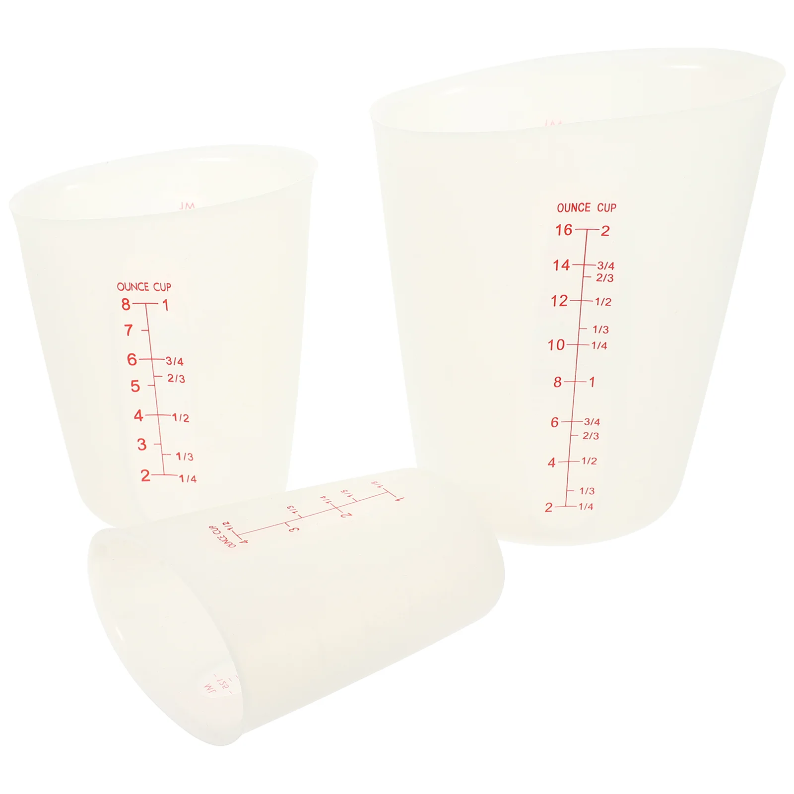 

3Pcs Epoxy Resin Silicone Cup Measuring Cup Silicone Measuring Cups Silicone Cups for Home Cooking Kitchen
