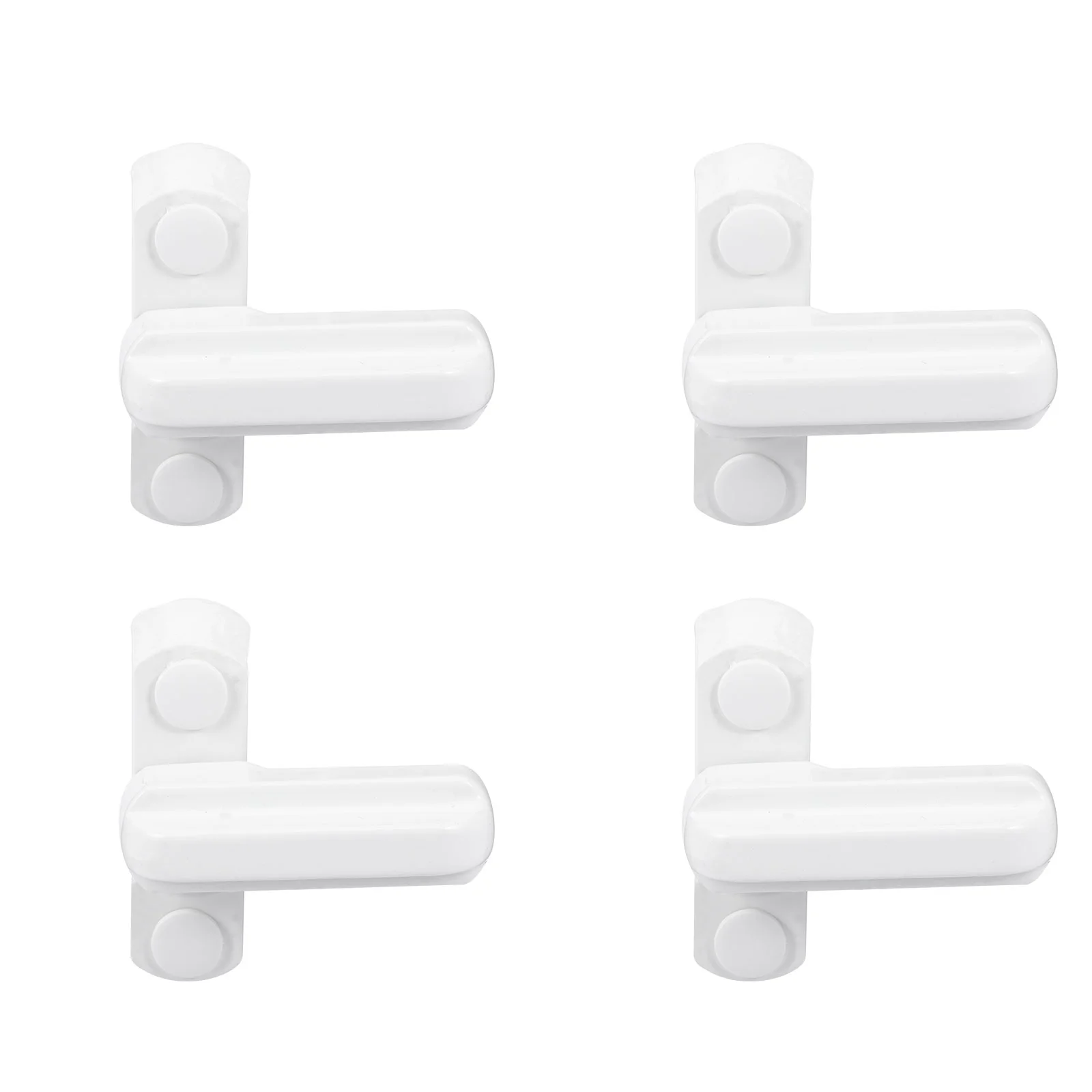 

4pcs Security Jammer Locks Sash Blockers Zinc Alloy Extra Security Locks