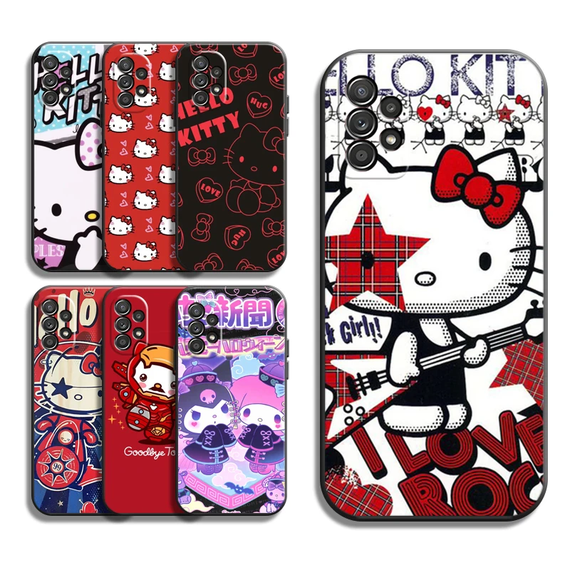 

Hello Kitty Cute Phone Cases For Samsung Galaxy S22 S22 Ultra S20 Lite S20 Ultra S21 S21 FE S21 Plus Ultra Carcasa Funda Coque