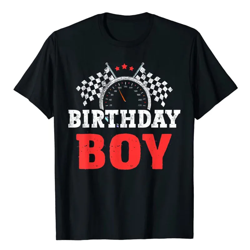 

Birthday Boy Race Car Racing Car Driver Birthday Crew T-Shirt Husband Gift Son Birthday Present Fashion Streetwear Clothes