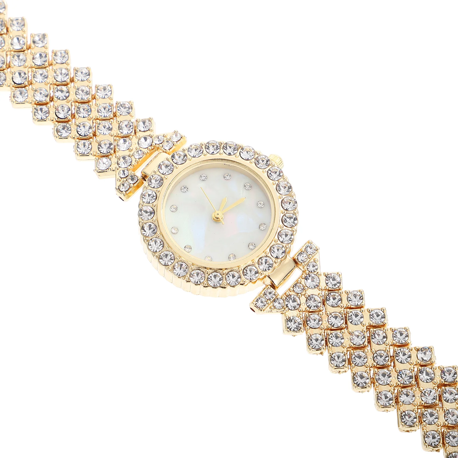 Женские часы золотые для женщин Прямая поставка золотой алмазный сплав обычное