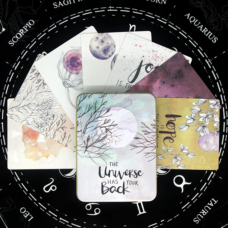 Таро несколько английских железная коробка карточка с изображением божьего