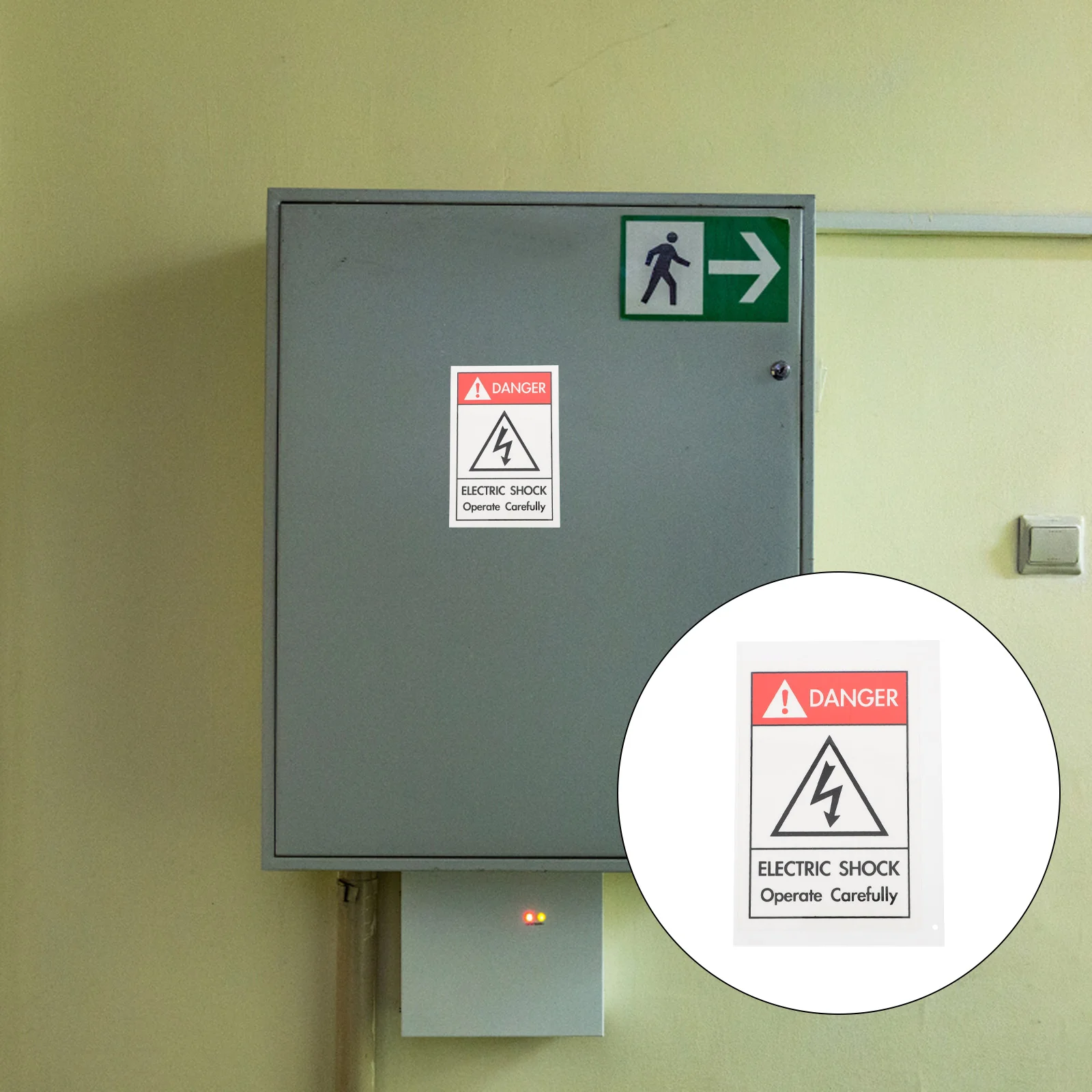 

Оборудование, знак электрошока, наклейка, этикетка для предупреждения о электрошоке, предупреждение о опасности электрошока