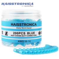 haisstronica 120pcs heat shrink butt connectorsmarine grade waterproof wire connectors kittinned copper insulated connectors