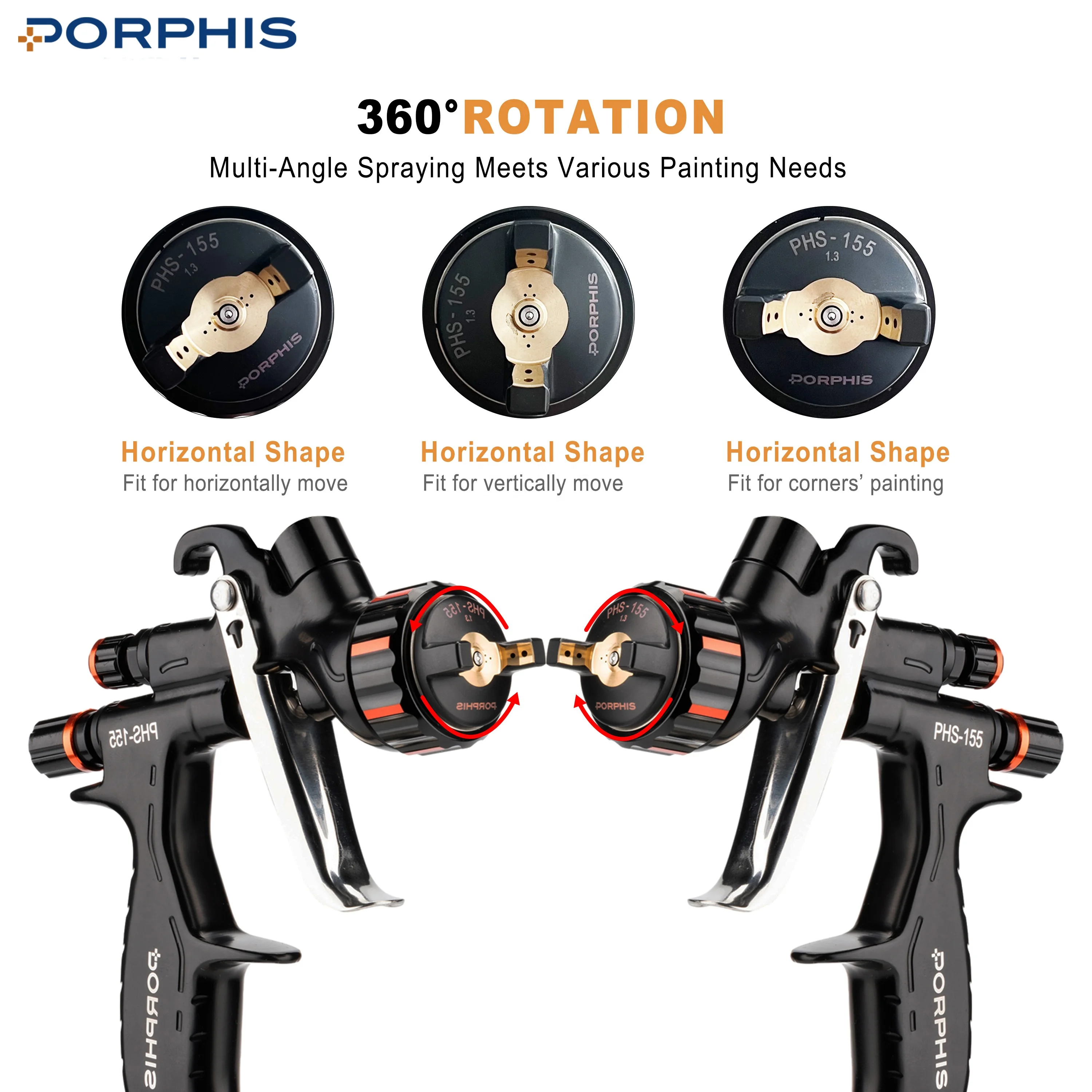 PORPHIS PHS-155 высокоэффективные краскораспылители для краски MP автомобильный