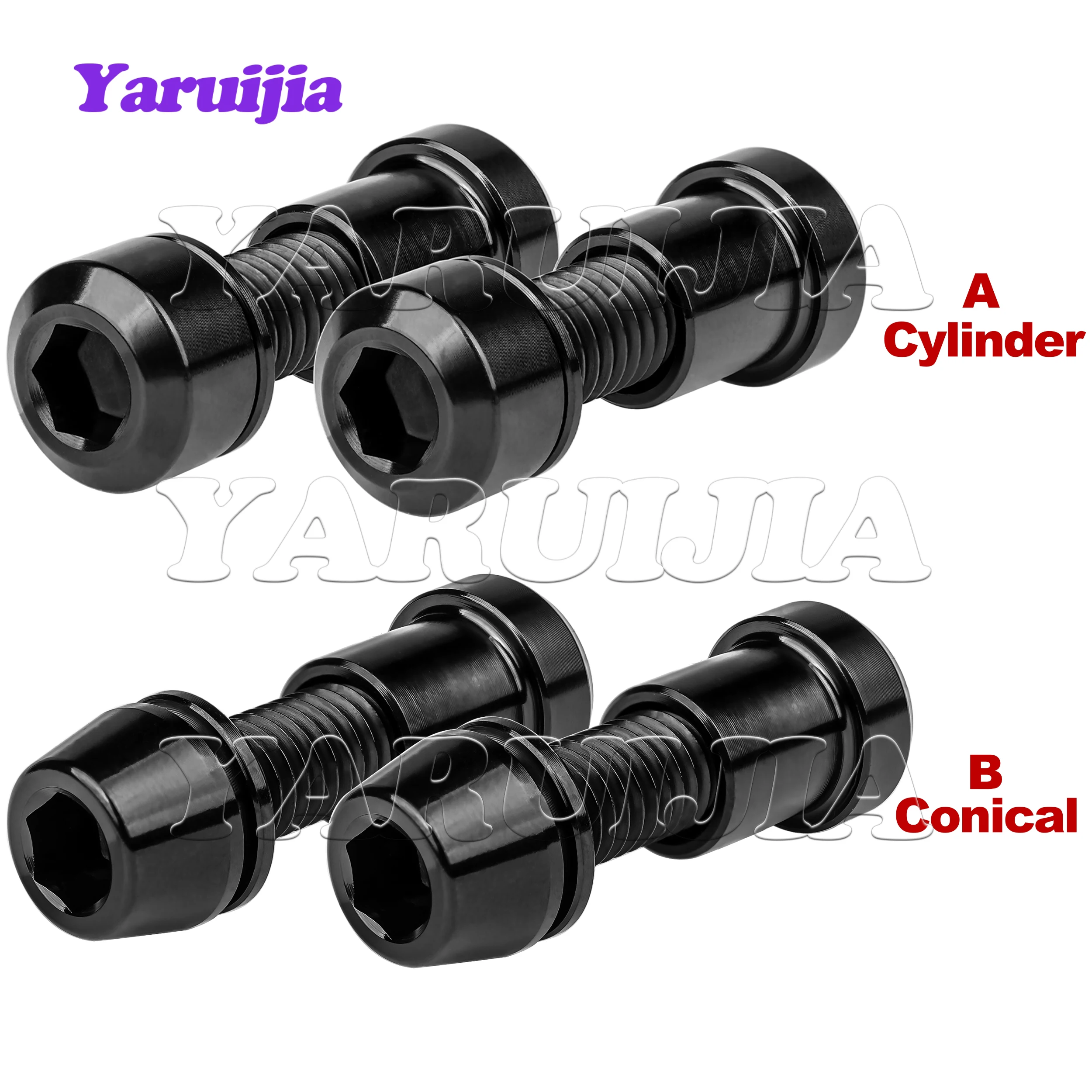 

Титановая гайка Yaruijia M5 + титановый болт M5x16/18/20 мм с шайбой и шестигранной головкой для замка передней вилки штока