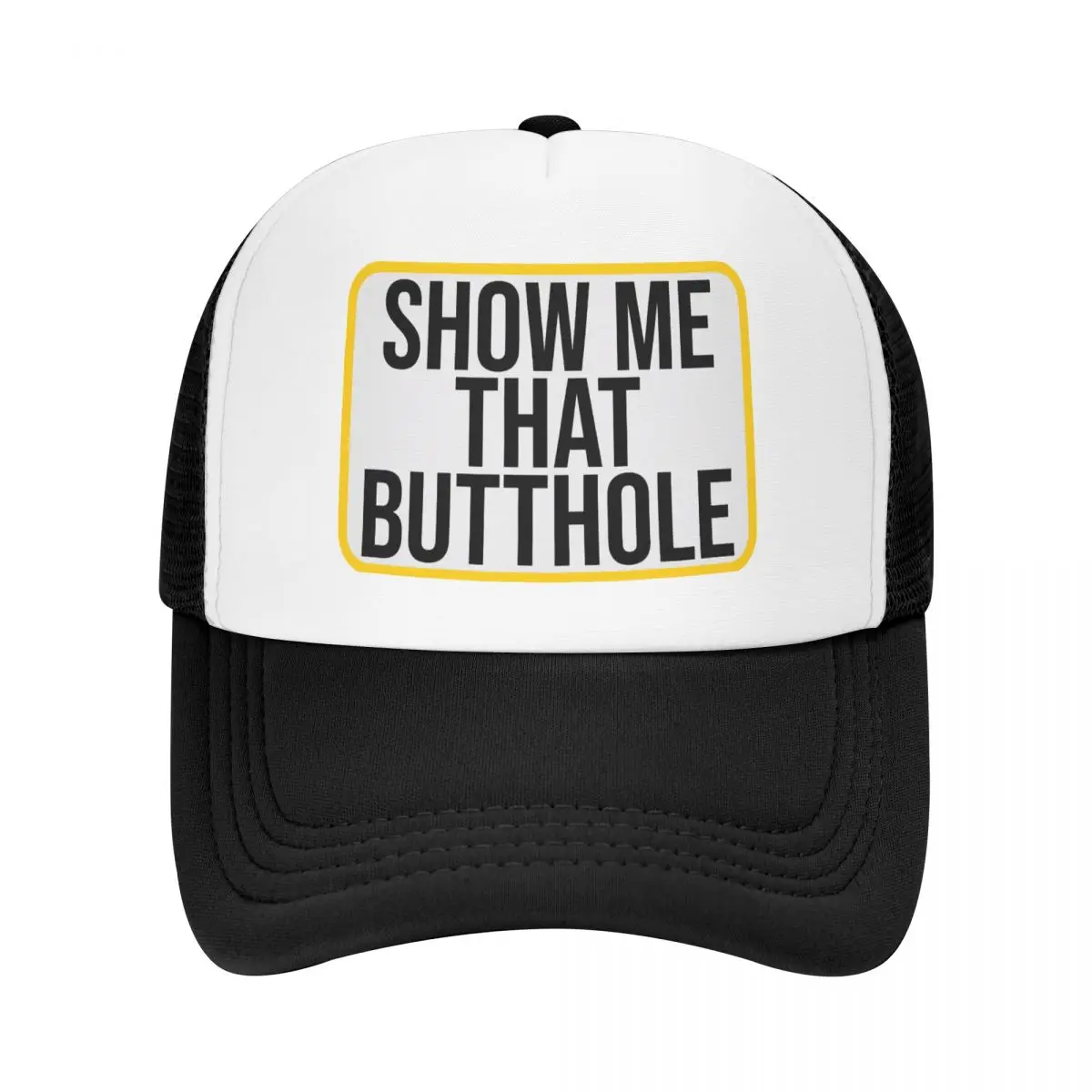 

Show Me That Butthole Baseball Cap Outdoor Women Men's Adjustable Humor Sacratic Quote Trucker Hat Autumn Snapback Caps