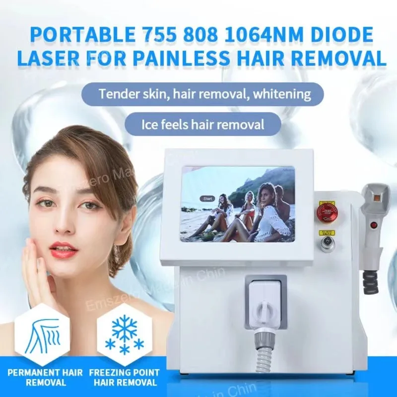 

Factory Price 1200W Ice Platinum Triple Wavelength 755 808 1064 Diode L-aser Hair Removal Machine With CE