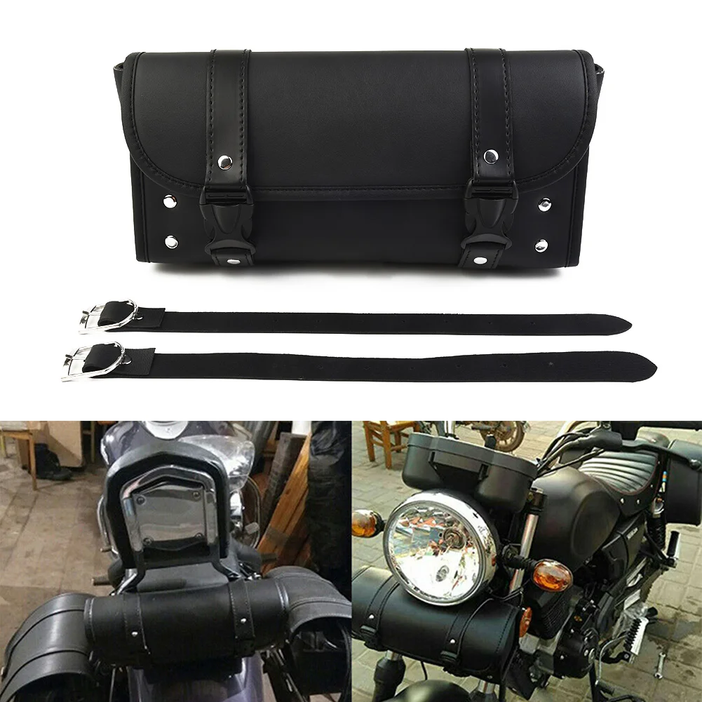 

Polyurethane Leather Tool 29.5x9x12.5cm Mounting Straps Accessories Kit Part Motorcycle Bag Handlebar Saddlebag