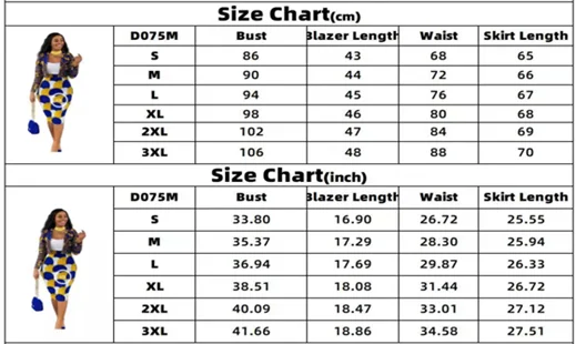 GODDESS 2022 Spring Women's Print Short Suit Jacket + Temperament Package Hip Sexy Skirt 2-piece Temperament Fashion Office Suit