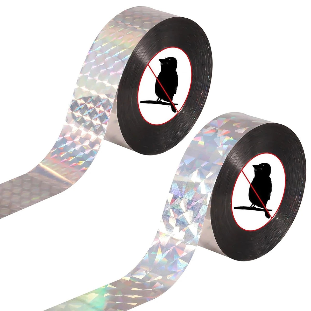 Двухсторонние светоотражающие ленты для репеллентов птиц и цветочных садов