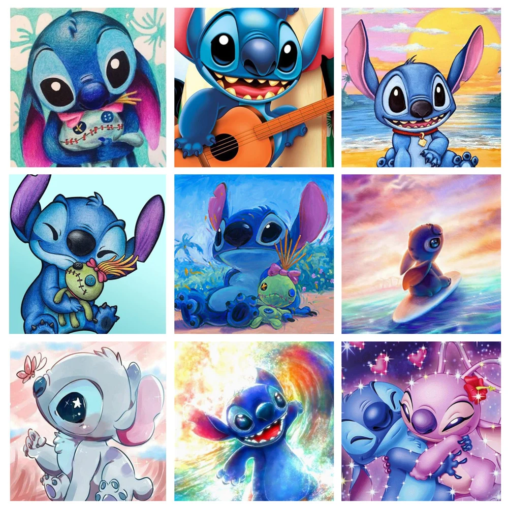 

Disney DIY Diamond Cartoon Mickey Mouse Cross Stitch Set Hand Inlaid Artwork Children's Room Home Wall Art Decoration Gift