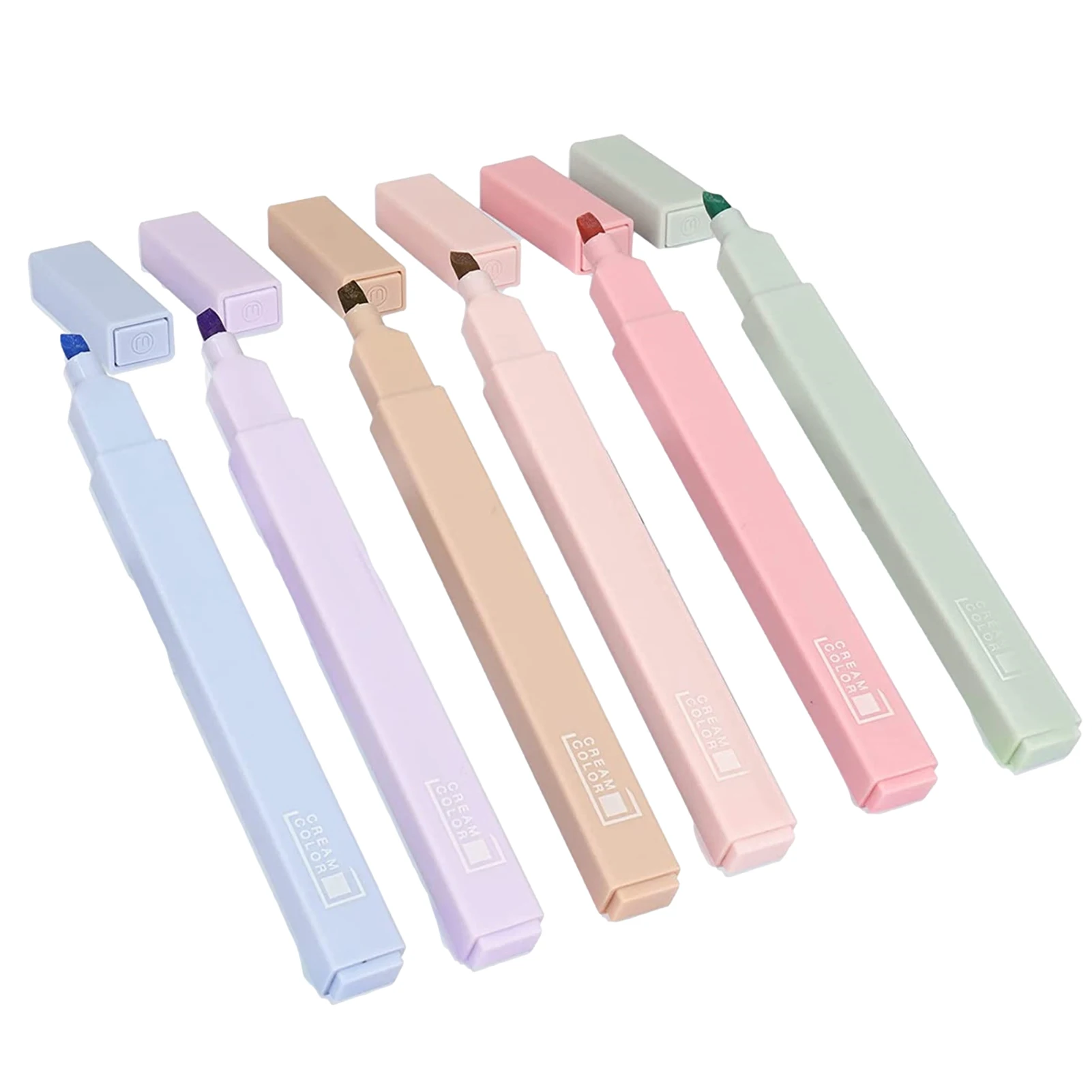 

Cute Highlighter Pen Aesthetic Cute Highlighters Mild Marker Pen Chisel And Fine Tips Quick Dry Eye Protection For Office Home