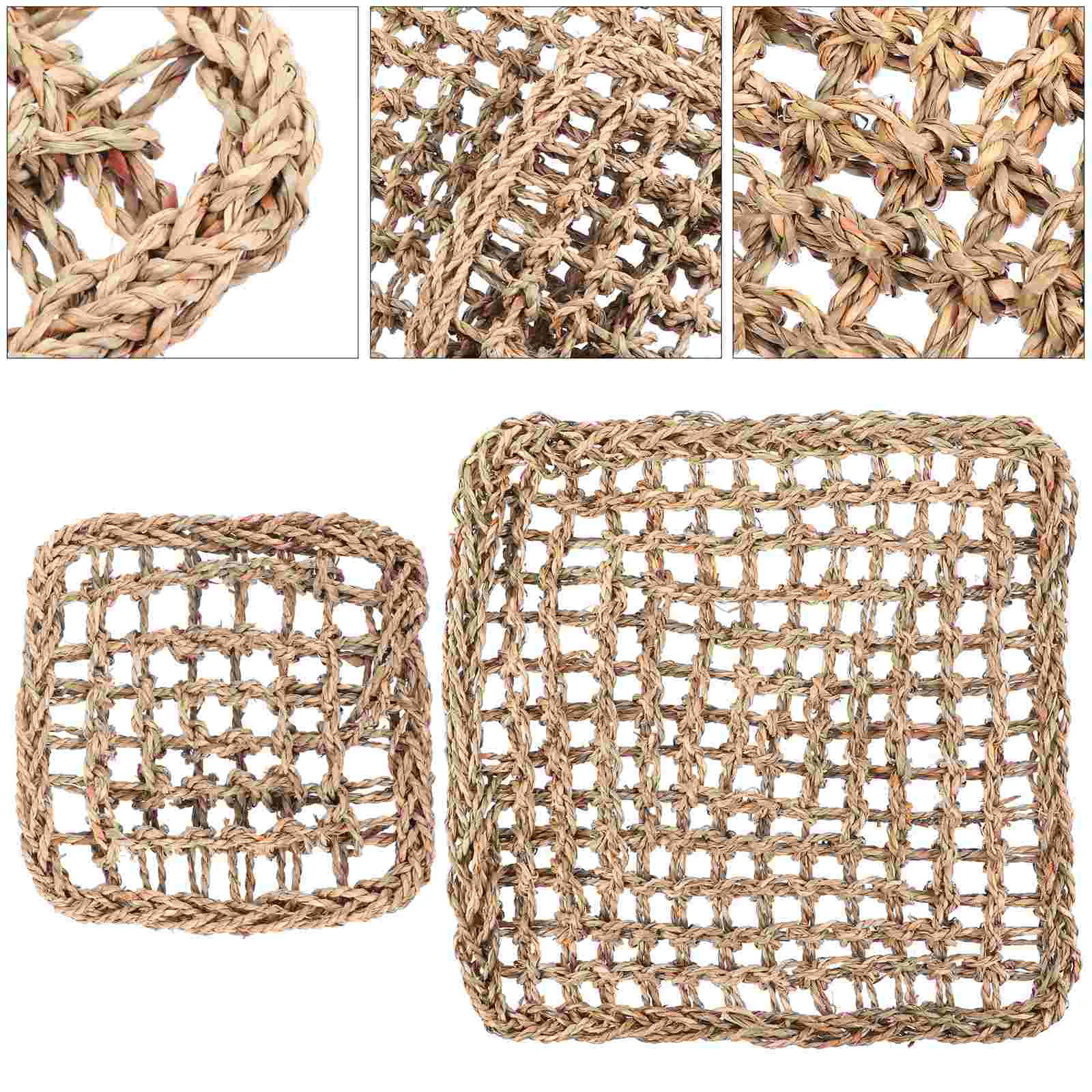 

Toy Hamster Rabbit Bed Pet Mat Mats Accessory Guinea Play Ornament Diy Toys Bunny Molar Teeth Squirrel Chewing Woven Puzzle