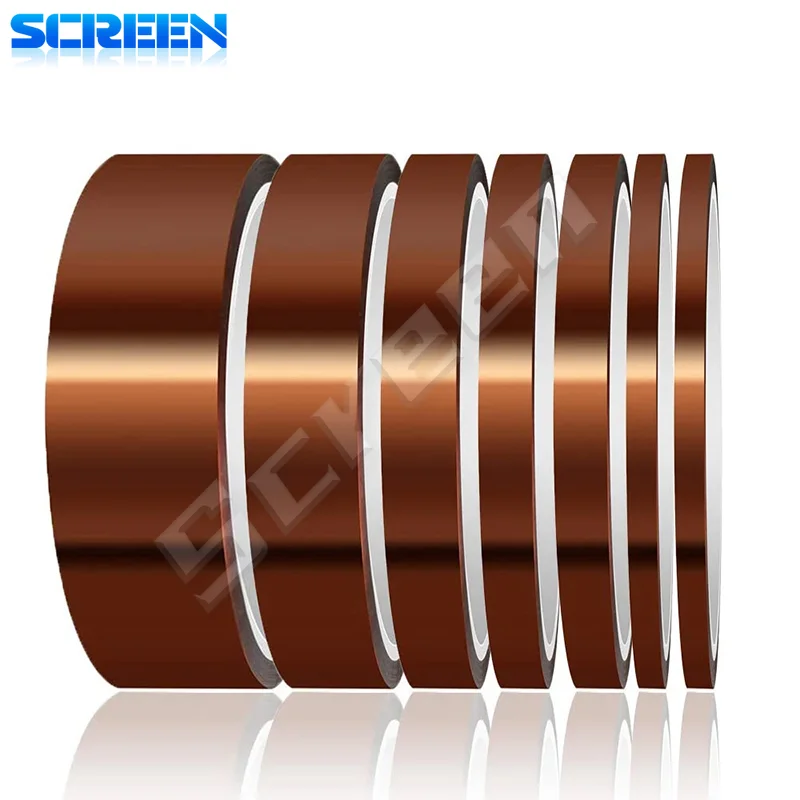 Высокотемпературная Клейкая Лента Kapton Золотая Малярная Ширина 33 М 10-50 Мм