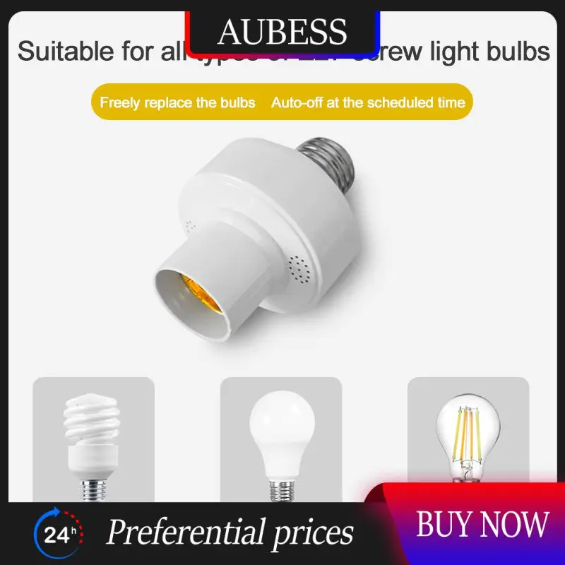 

Light Bulb Holder Wireless 1pc E27 Lamp Holder App Control Remote Control Smart Light Socket Smart Device Led Lamp Holder Base