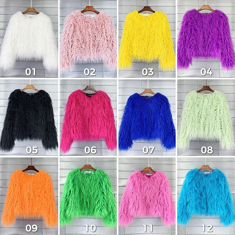 Женская накидка из искусственного меха