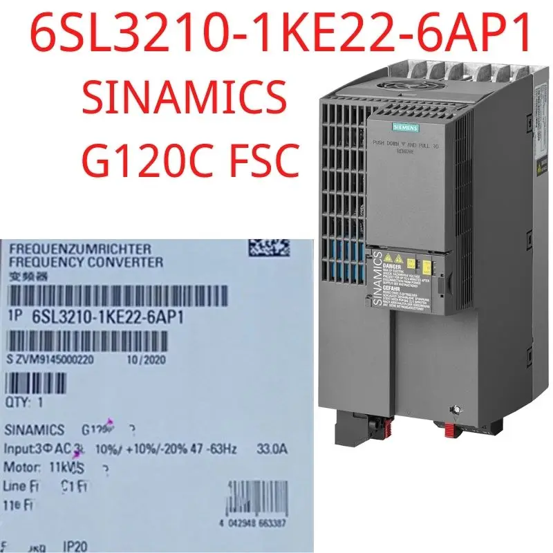 

6SL3210-1KE22-6AP1 Brand New SINAMICS G120C RATED POWER 11,0KW WITH 150% OVERLOAD FOR 3 SEC 3AC380-480V