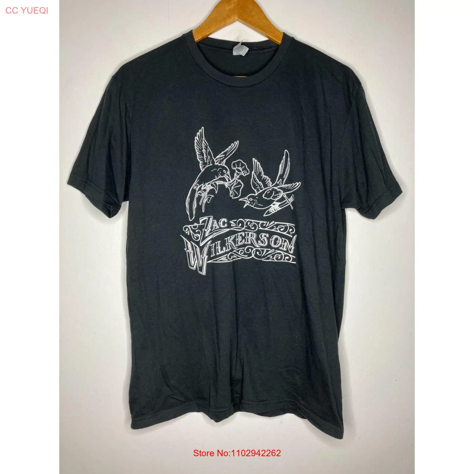 Мужская большая черная футболка Zac Wilkerson Техас