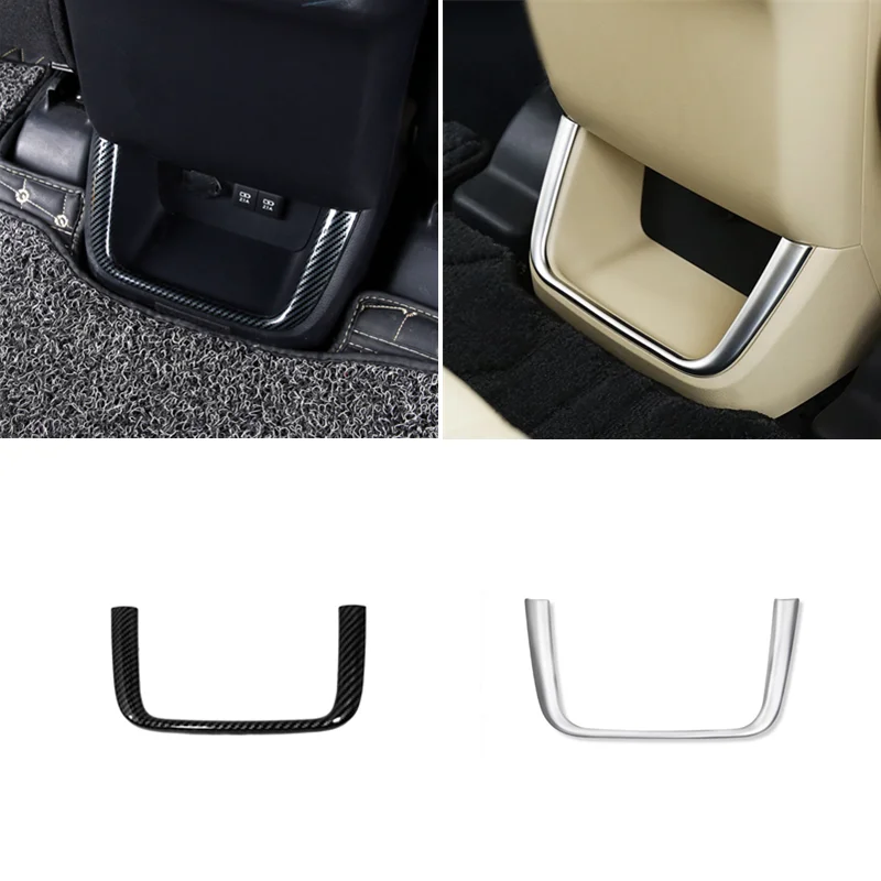 

Для Toyota Highlander Kluger 2014-2020 ABS углеродный/матовый Автомобильный задний подлокотник контейнер для хранения Крышка отделка Аксессуары для стайлинга автомобиля 1 шт.