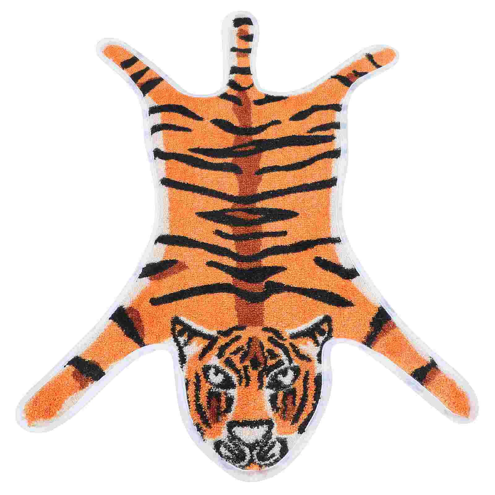 

Bathroom Anti-skid Tiger Design Floor Mat Adorable Home Floor Carpet Toilet Mat