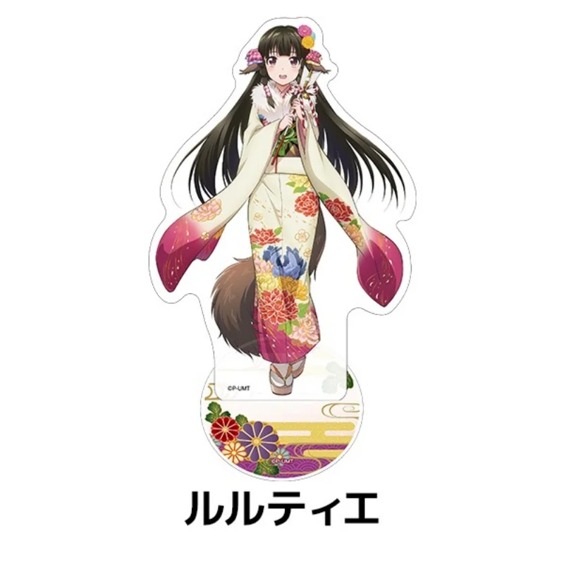 Фото Акриловая фигурка-подставка Game Utawarerumono Anime Nekone Rurutie Kuon Anju, держатель для ключей, подарки для косплея №2